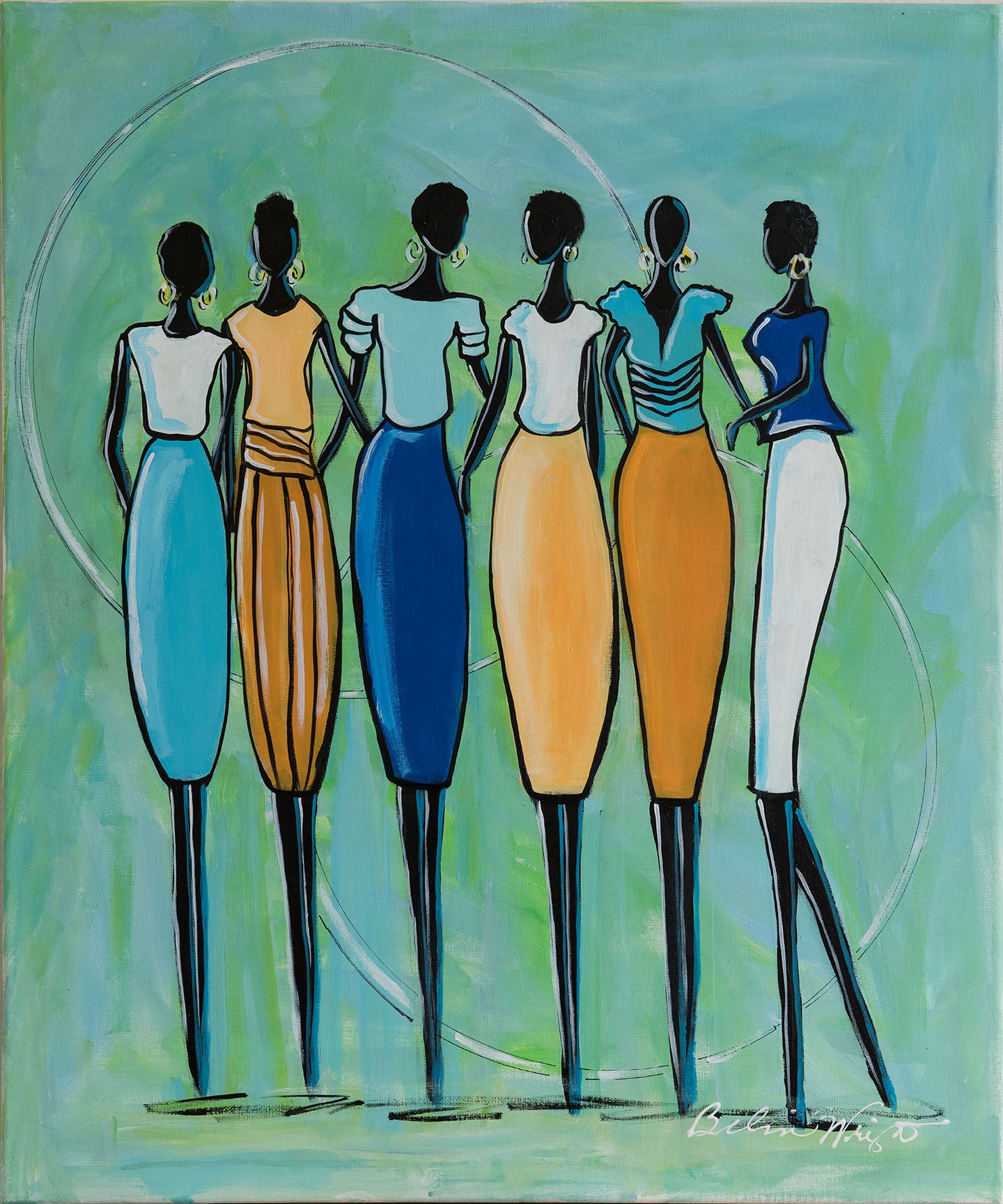 Girlfriends Original Painting