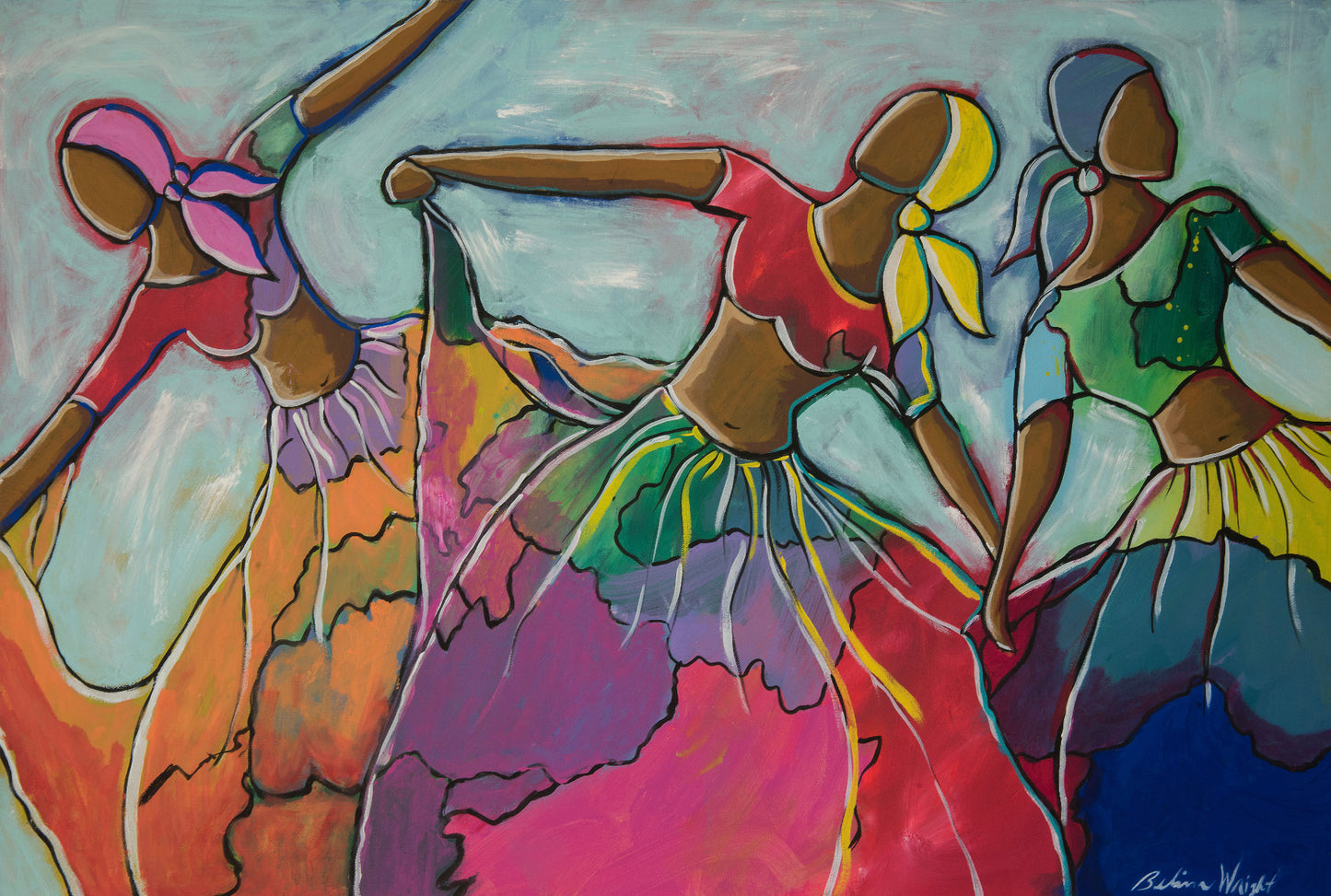 Three Dancers (Red) FIne Art Prints