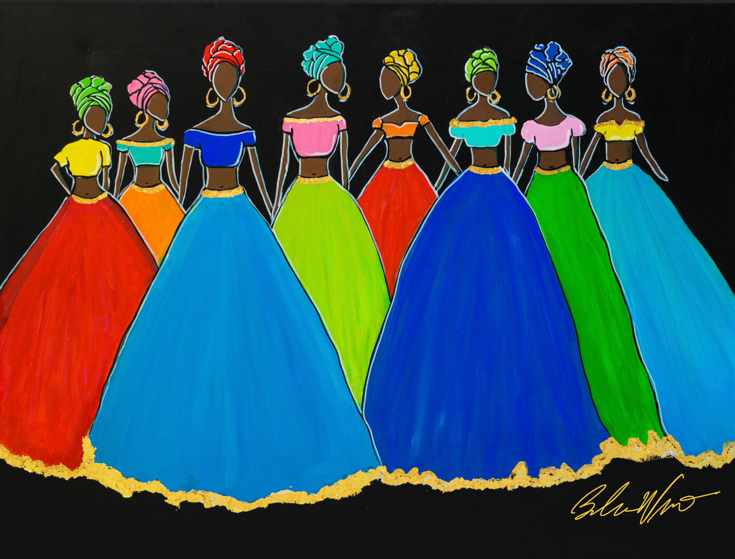 Caribbean Royalty Original Painting