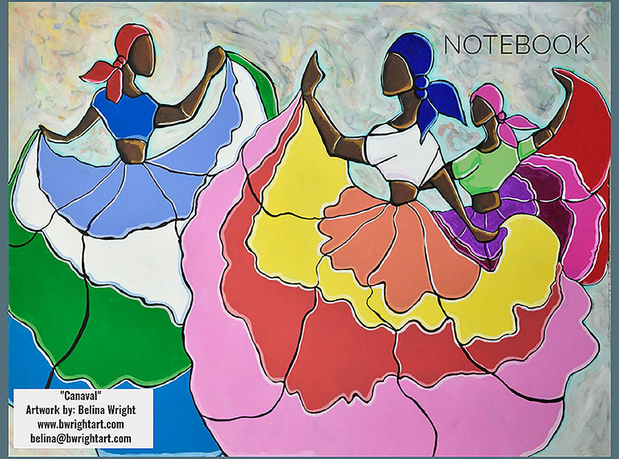 Haitian Women Canaval Notebook 6x9 100 Blank Pages