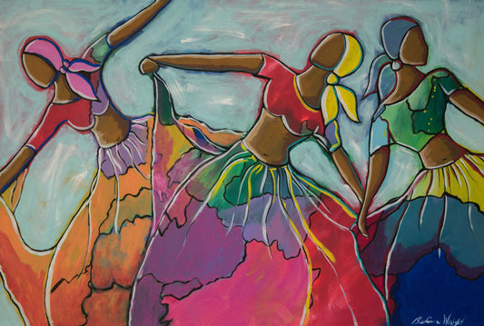 Three Dancers (Red) FIne Art Prints