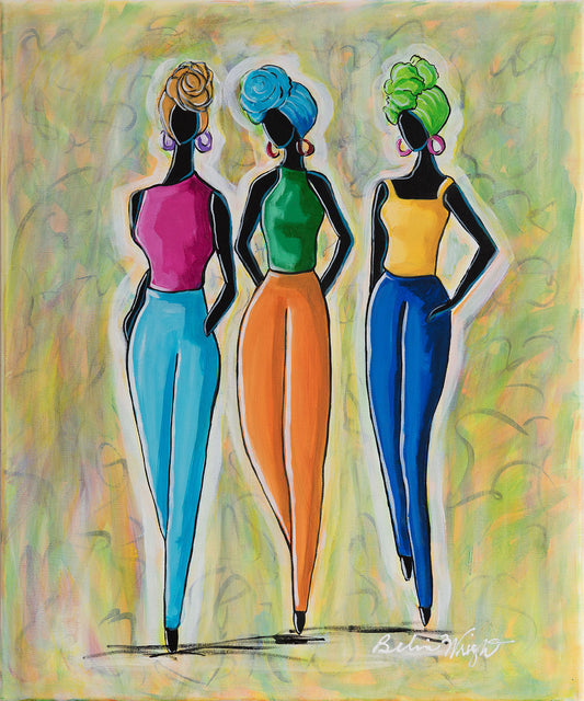 Me and My Girls Original Painting