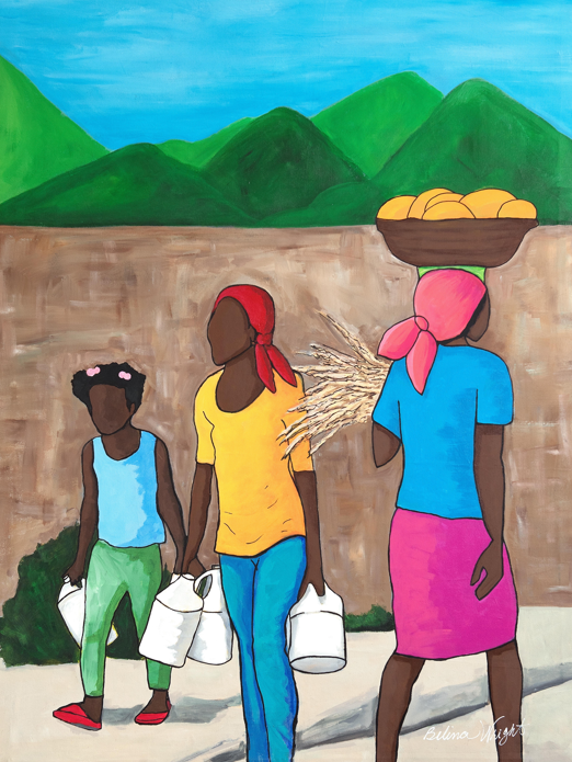 A Walk in Les Cayes Original Painting